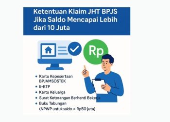 Ketentuan Klaim JHT BPJS Jika Saldo Mencapai Lebih dari 10 Juta