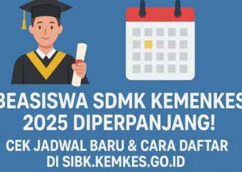 Beasiswa SDMK Kemenkes 2025 Diperpanjang! Cek Jadwal Baru & Cara Daftar di sibk.kemkes.go.id