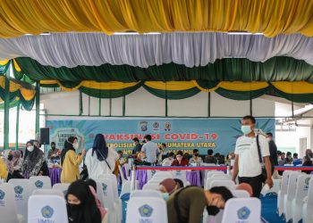 UMSU Dan POLDA SU Bersinergi Gelar Vaksinasi Tahap 2