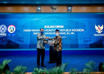 FAHUM UMSU Gelar Kuliah Umum Bersama Hakim Mahkamah Konstitusi RI