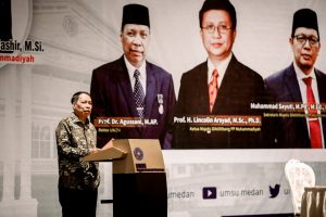 Prof Edy Suandi Sanjung Rektor UMSU di Penutupan Rakornas PTMA 2022