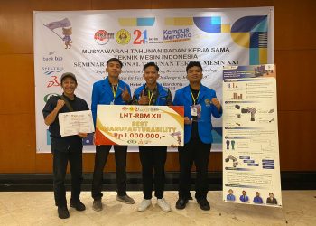 Tim Mahasiwa Teknik UMSU Raih Juara Best Manufacturability di Bandung
