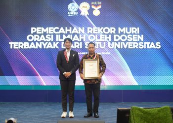 Milad ke-67, UMSU Raih Rekor MURI Orasi Ilmiah Dosen Terbanyak