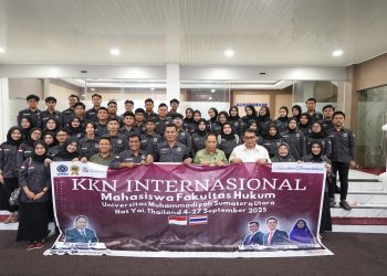 Fakultas Hukum UMSU Lepas 59 Mahasiswa Ikuti KKN Internasional di Thailand