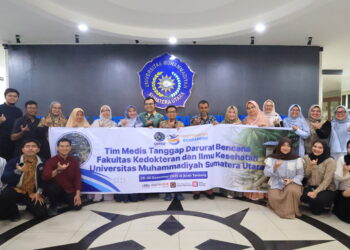 FKIK UMSU Kirim 70 Tenaga Dokter ke Bandar Pusaka Aceh Tamiang