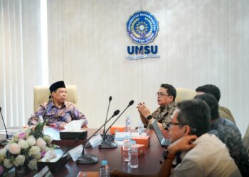 Dirut PT KIM Silaturahim ke UMSU Dukung Muktamar Muhammadiyah Tahun 2027