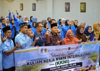 FAI UMSU Lepas 126 Mahasiswa KKN Internasional ke Empat Negara